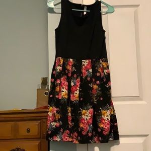 Black and floral dress